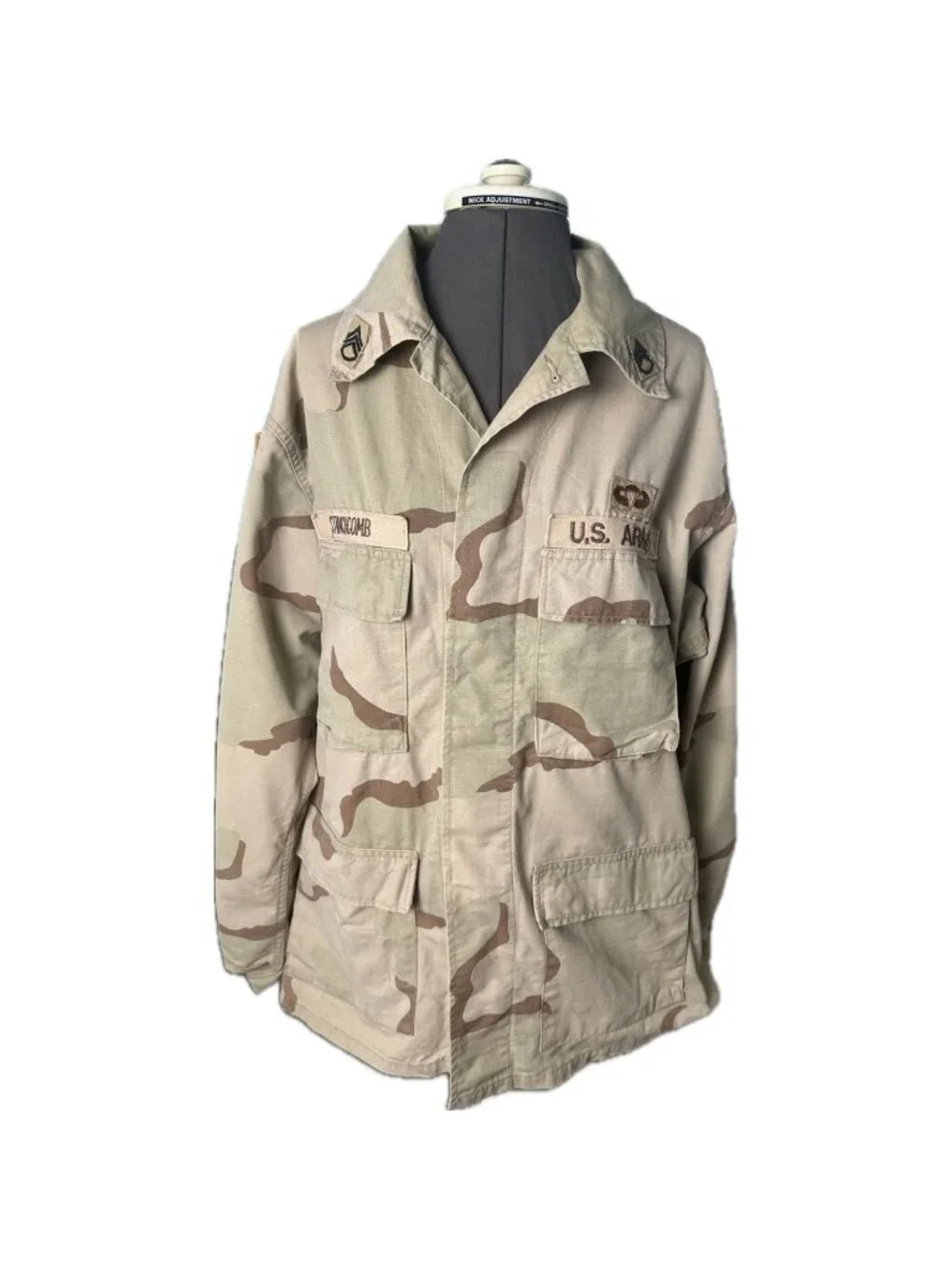 Vintage US Army DCU Camo Coat Men Medium Reg Desert Camoflauge Infantry